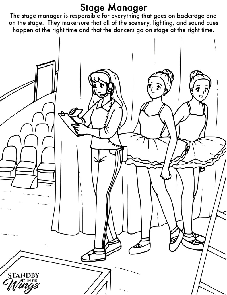 Stage Manager Coloring Ditto